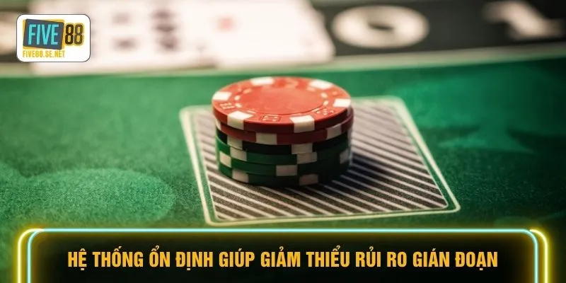 Giới thiệu Five88 1 Hệ thống ổn định giúp giảm thiểu rủi ro gián đoạn